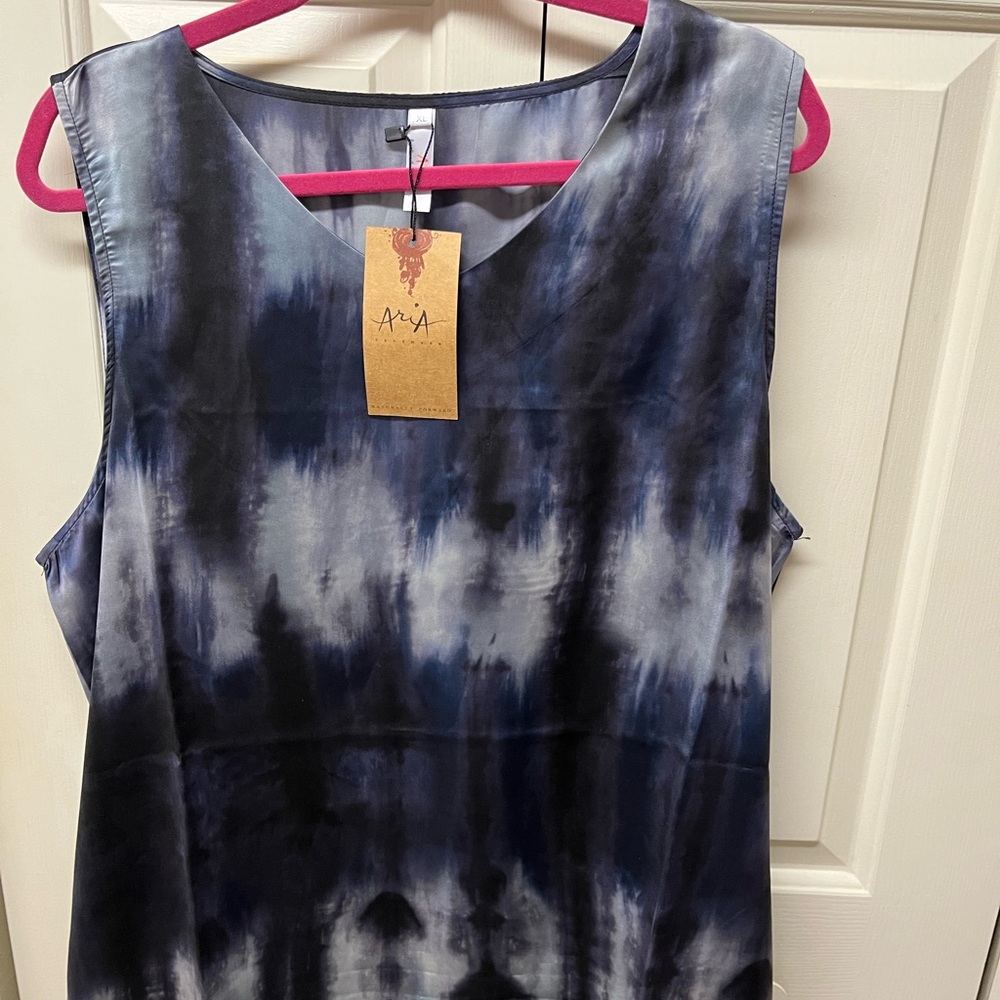 Aria Lilly Maxi Dress Elegant Tie Dye XL - Picture 6 of 6